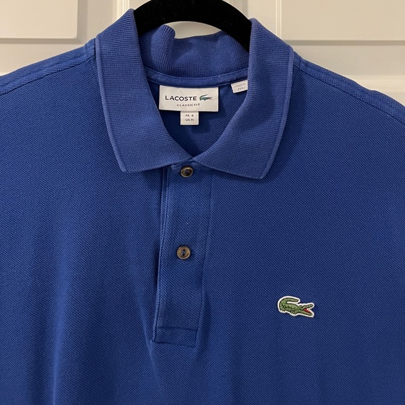 Lacoste Classic Fit L.12.12 Polo - Size 4 (M) - Gentian Blue - Picture 2 of 7